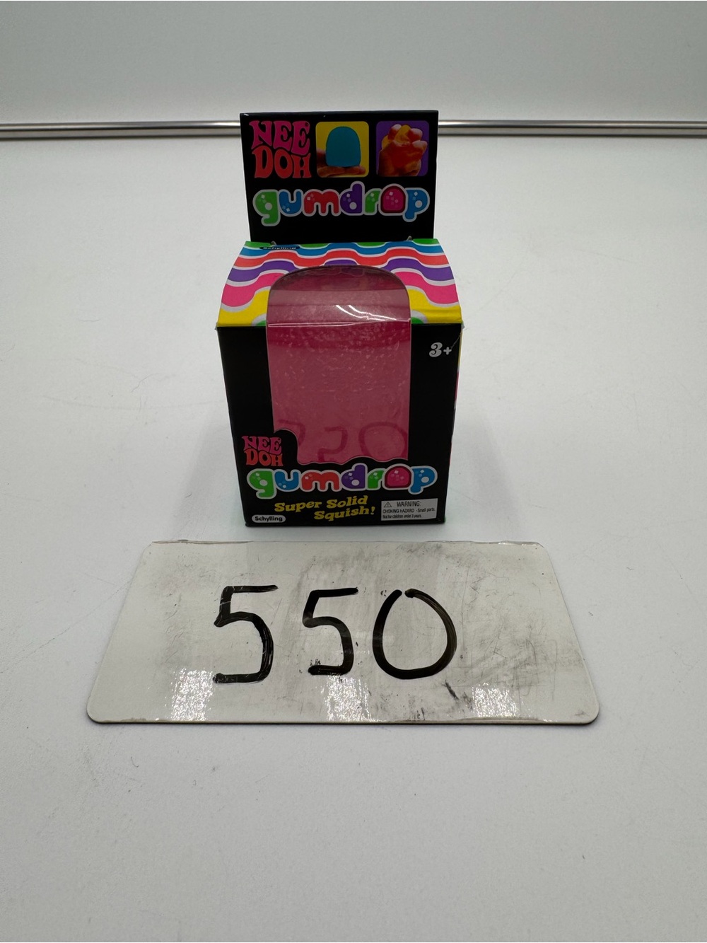 NeeDoh Gumdrop Pink Super Solid Squish Schylling Sensory Fidget Toy 2022